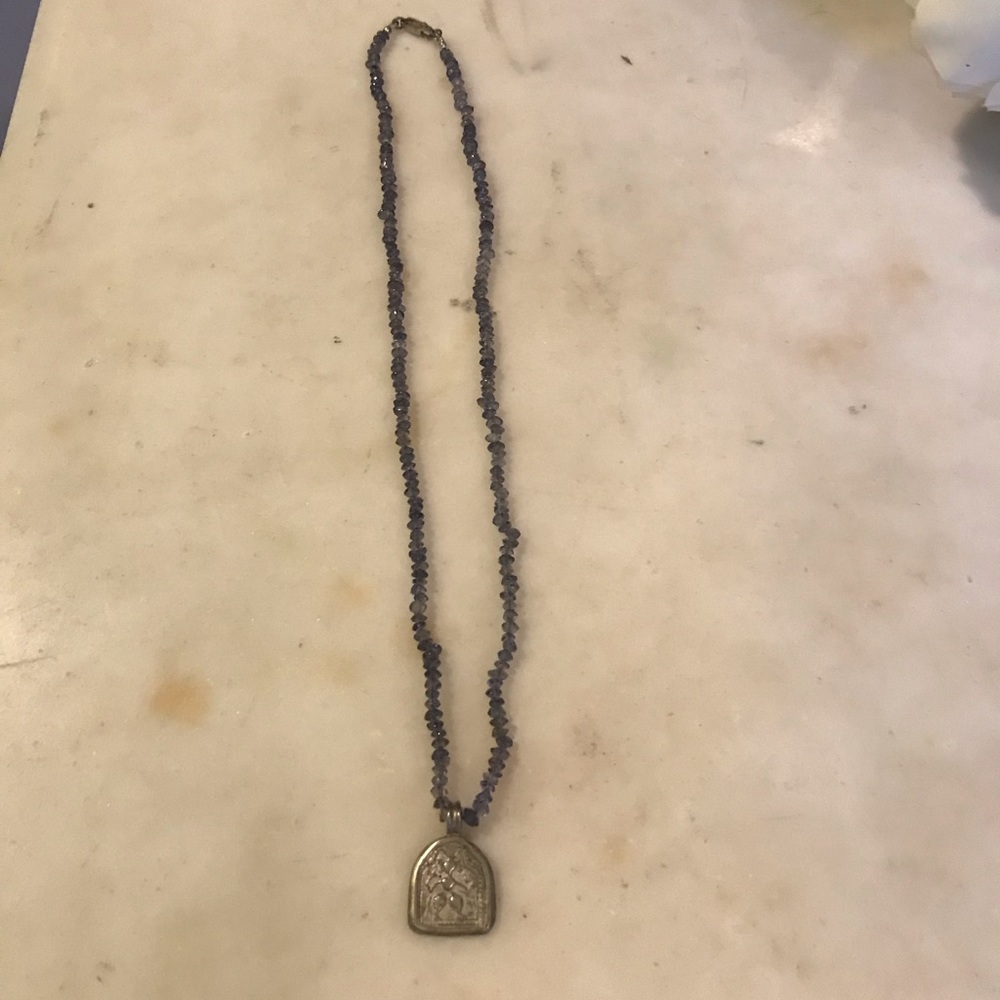MAYBE Me & Ro amethysts beaded necklace